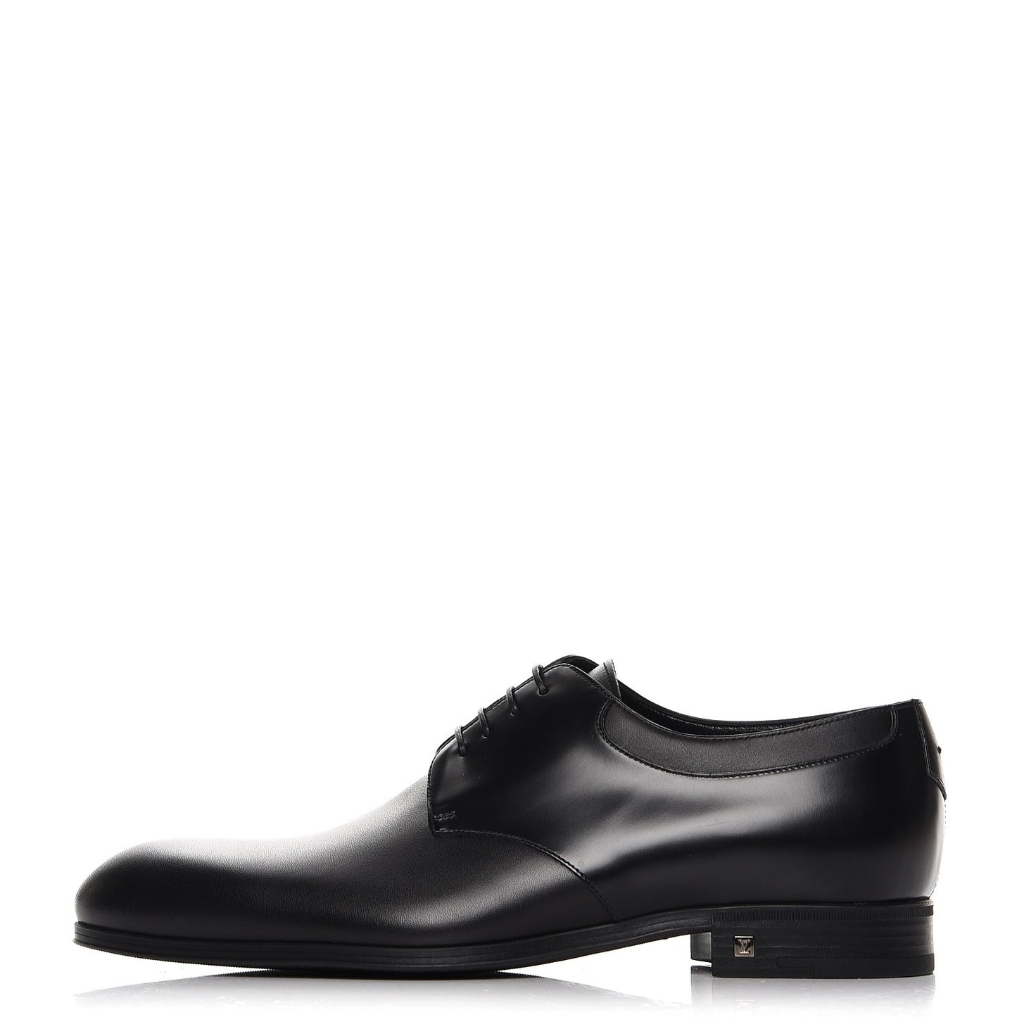 Lambskin Derby Lace Up Shoes 8 Black