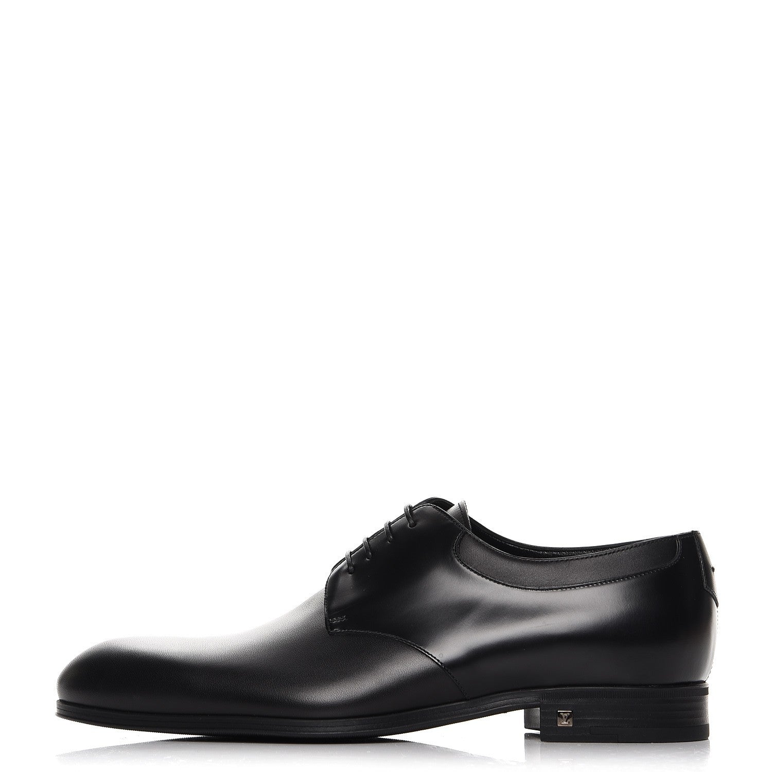 Louis Vuitton Lambskin Derby Lace Up Shoes 8 Black 1 of 9