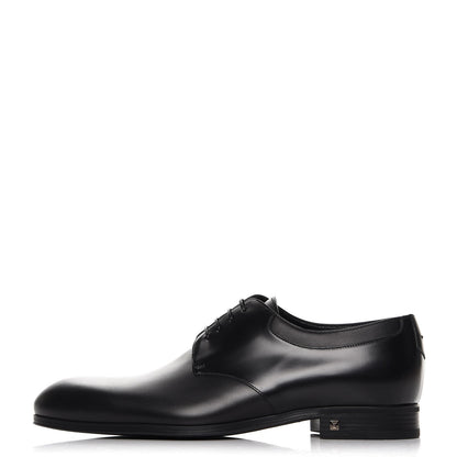 Louis Vuitton Lambskin Derby Lace Up Shoes 8 Black 1 of 9