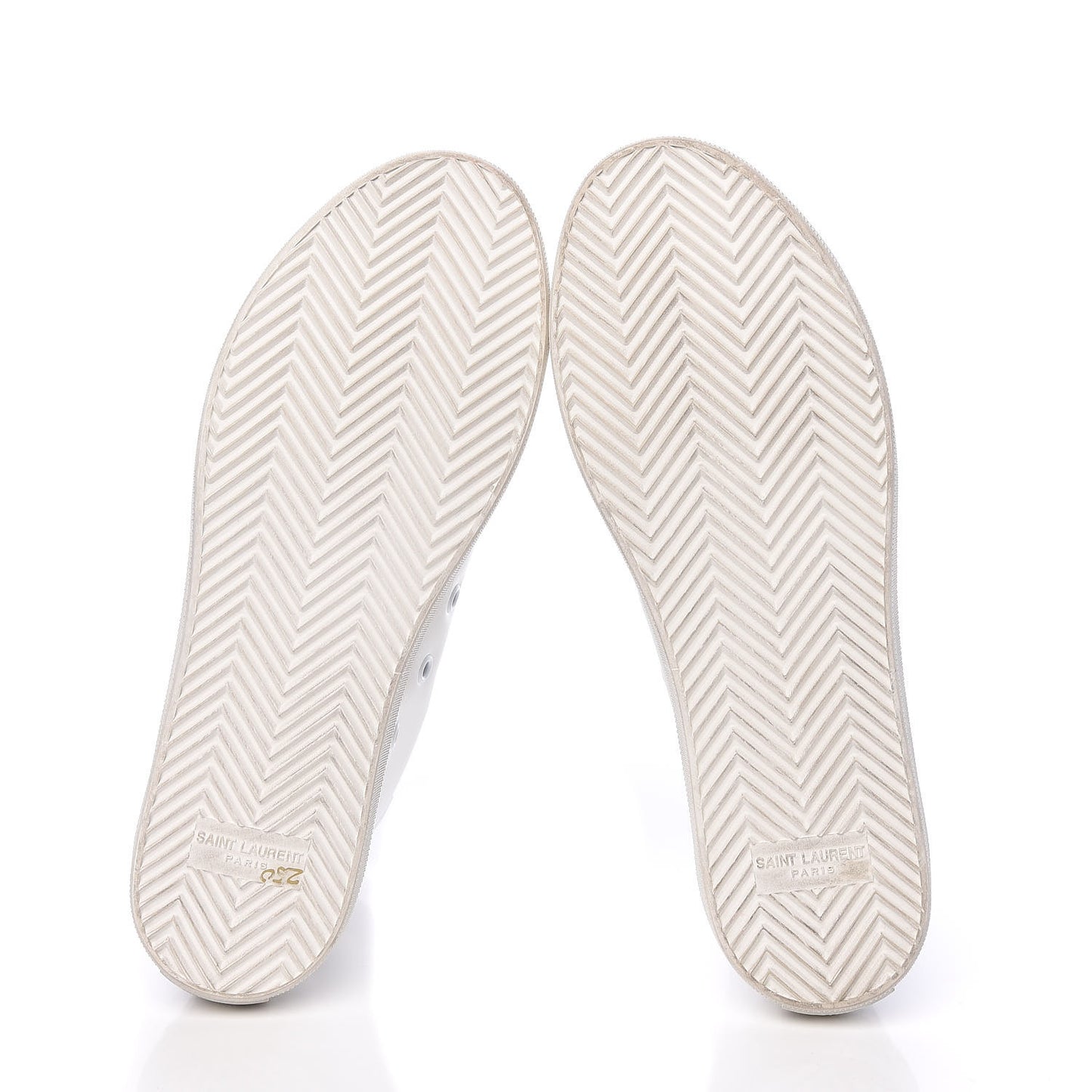 Distressed Calfskin Bedford Logo-Appliqued Hightop Sneakers 38 White