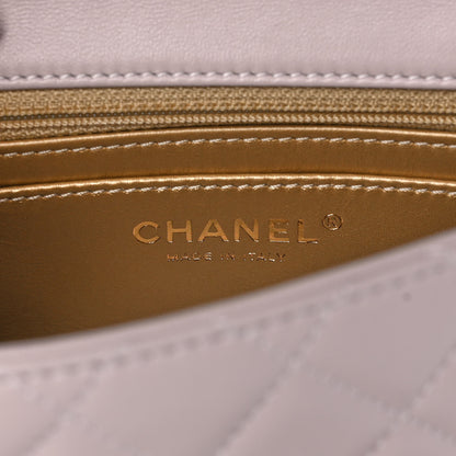 Chanel Lambskin Quilted Mini Pearl Crush Flap Light Purple 6 of 11