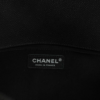 Chanel Iridescent Caviar Quilted Medium Boy Flap Black 7 of 8