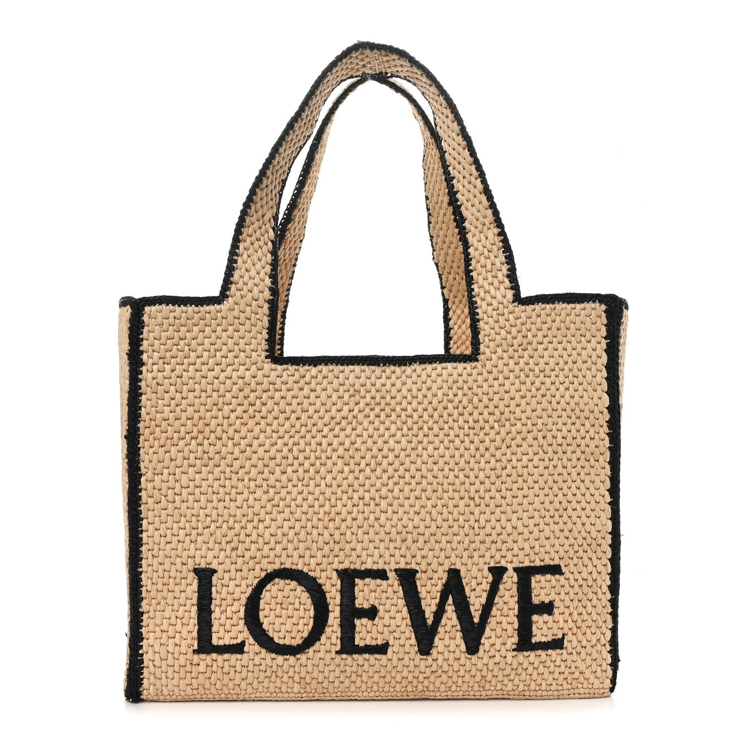 Loewe Raffia Large Paula's Ibiza Logo Tote Natural Tan 1 of 9