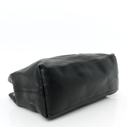 Gucci Pebbled Calfskin Medium Soho Chain Shoulder Bag Black 4 of 11