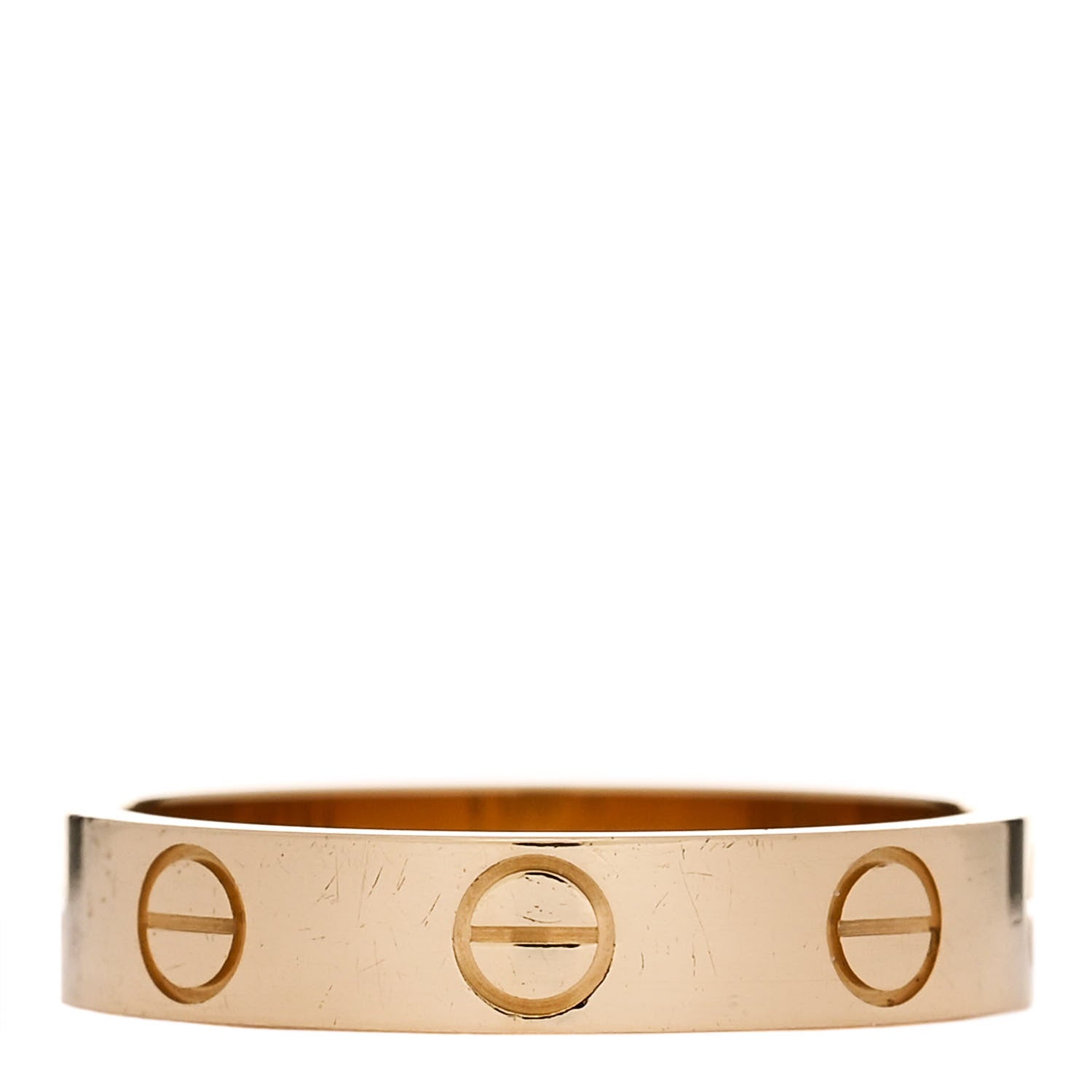 Cartier 18K Yellow Gold 3.5mm LOVE Wedding Band Ring 49 4.75 4 of 5