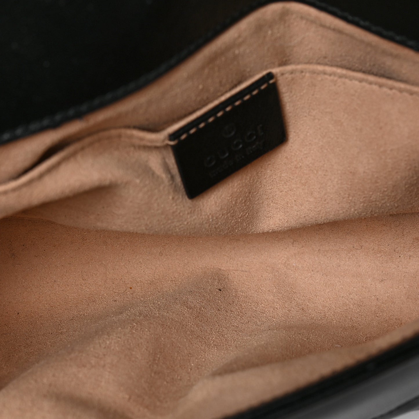 Calfskin Matelasse Mini GG Marmont Shoulder Bag Black