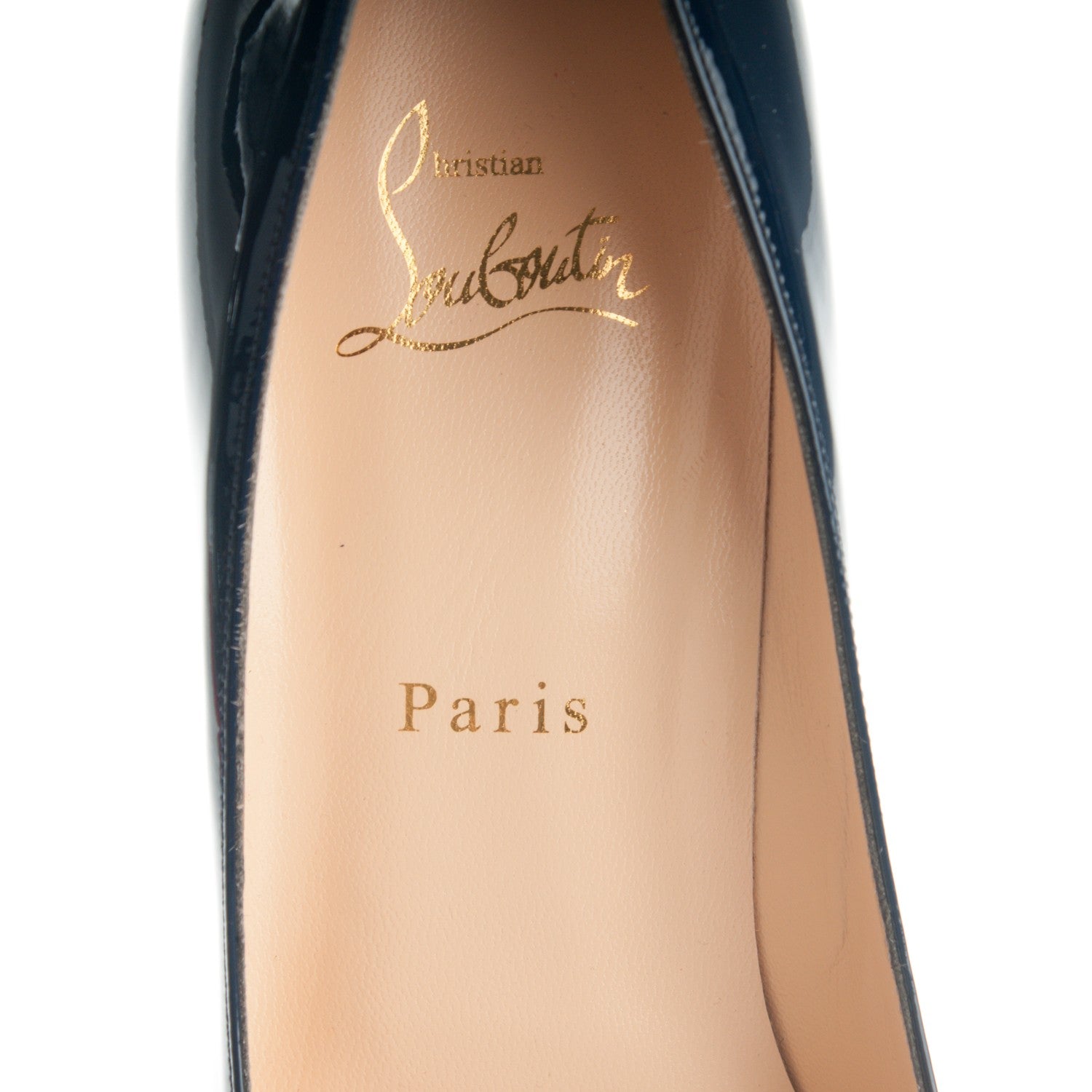 Christian Louboutin Patent Decollete 554 70 Pumps 39.5 Night 7 of 8