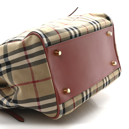 Burberry Horseferry Check Small Canterbury Tote Antique Rose 10 of 11