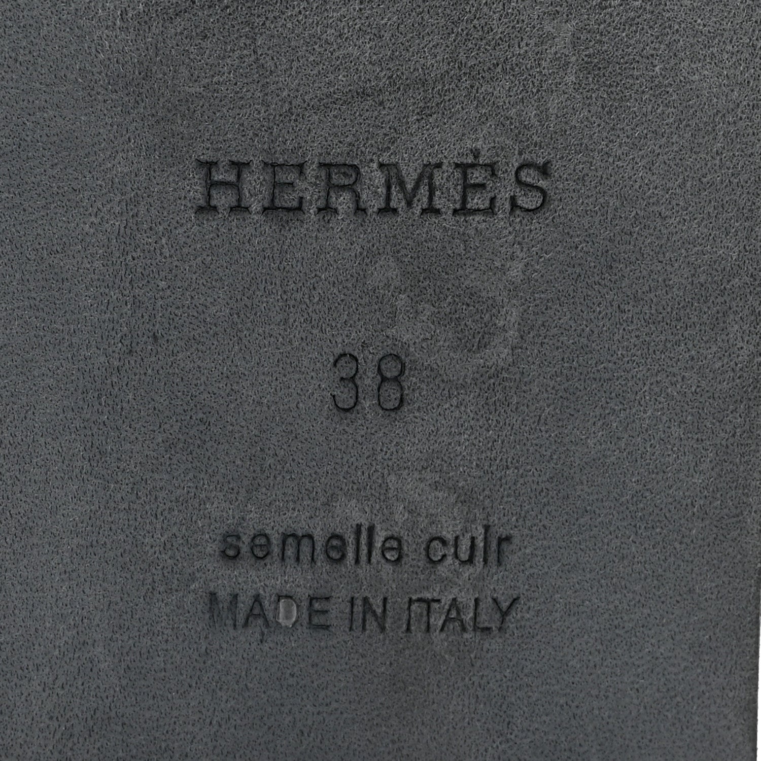Hermes Nappa Lagune Sandals 38 Black 7 of 9