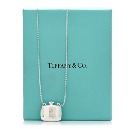 Tiffany Sterling Silver Elsa Peretti Square Bottle Pendant Necklace 5 of 5