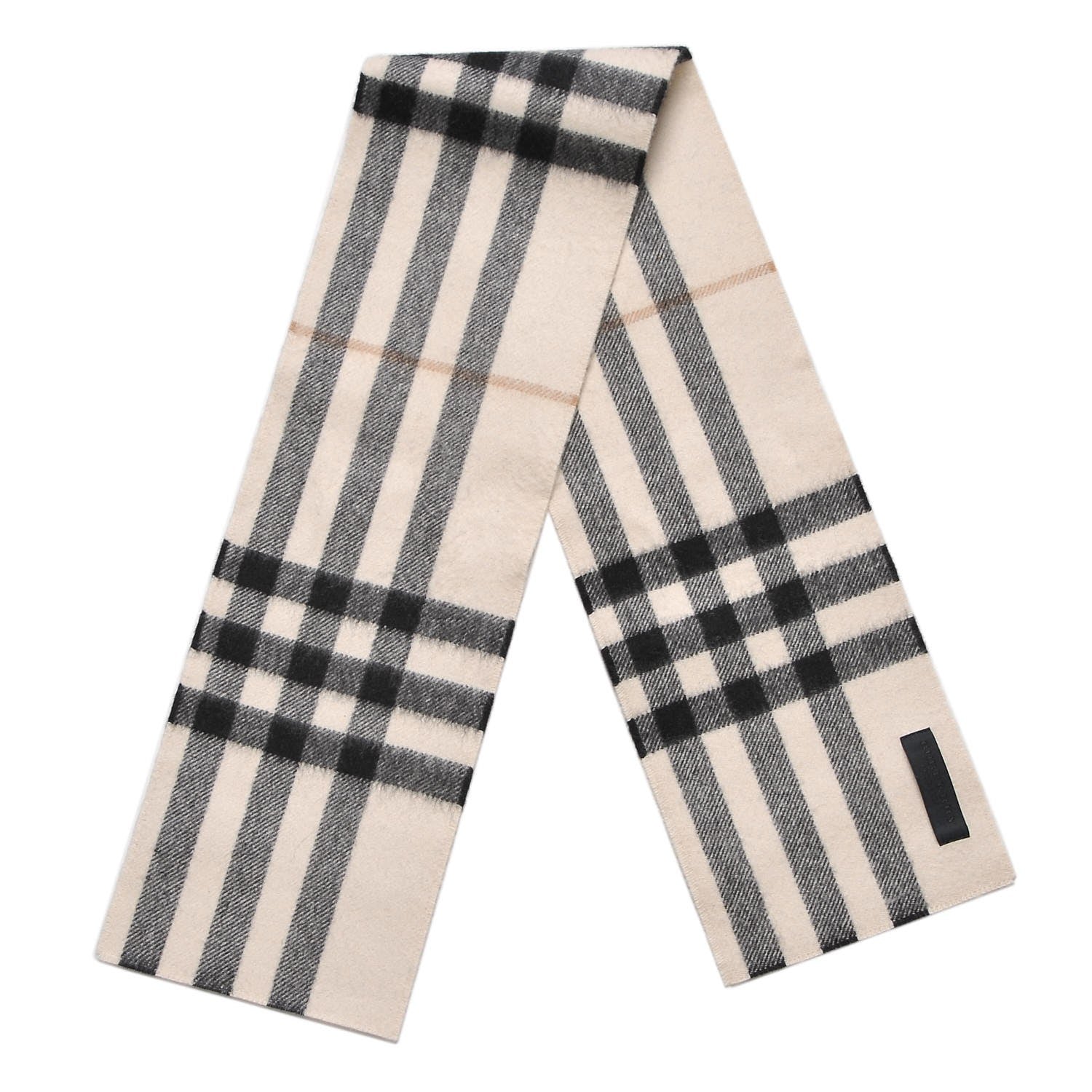 Burberry Cashmere House Check Skinny Scarf Beige 1 of 3