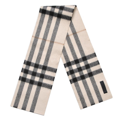 Burberry Cashmere House Check Skinny Scarf Beige 1 of 3