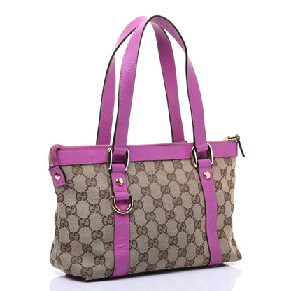 Gucci Monogram Small Abbey Tote Pink 3 of 12