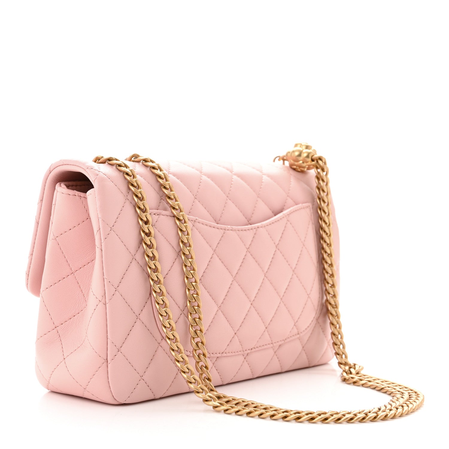 Chanel Lambskin Quilted Small Sweet Camellia Flap Light Pink 3 of 10