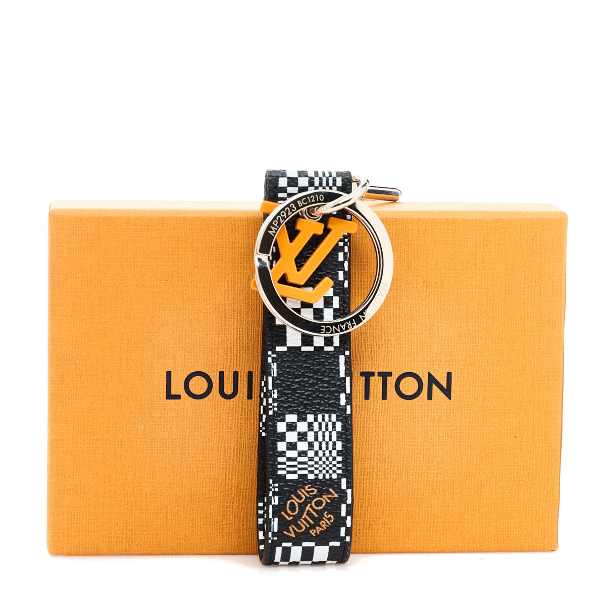 Damier Distorted Dragonne Bag Charm Key Holder