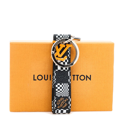 Louis Vuitton Damier Distorted Dragonne Bag Charm Key Holder 4 of 4