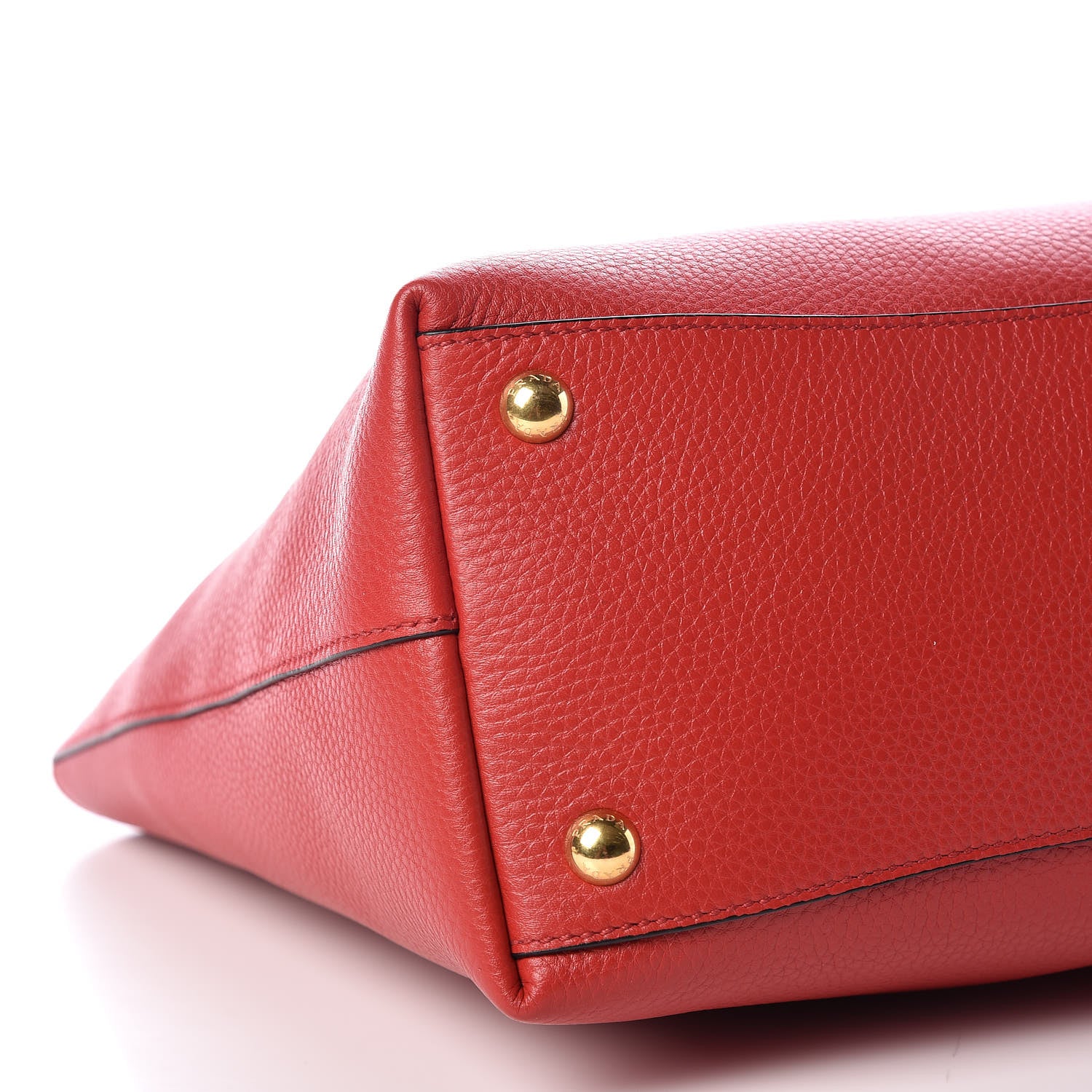 Prada Vitello Daino Tote Rosso 5 of 10