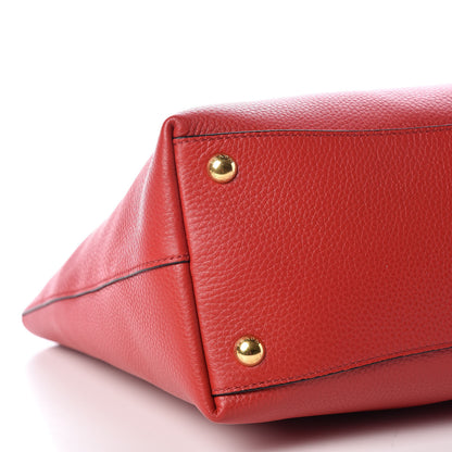 Prada Vitello Daino Tote Rosso 5 of 10