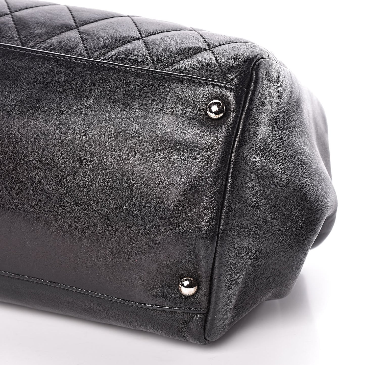 Lambskin Medium Single Accordion Flap Black