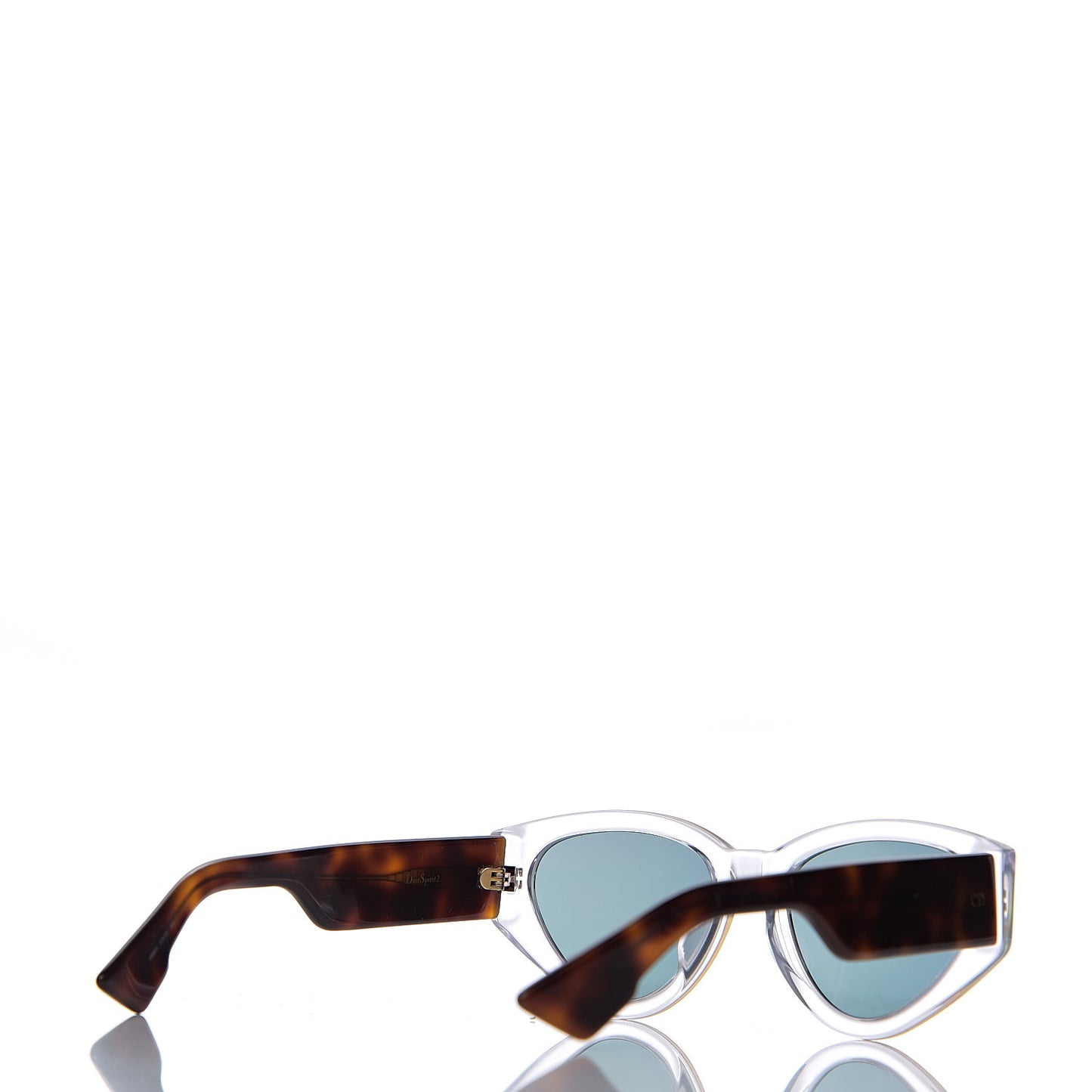 Spirit 2 Oval Sunglasses Transparent Tortoise