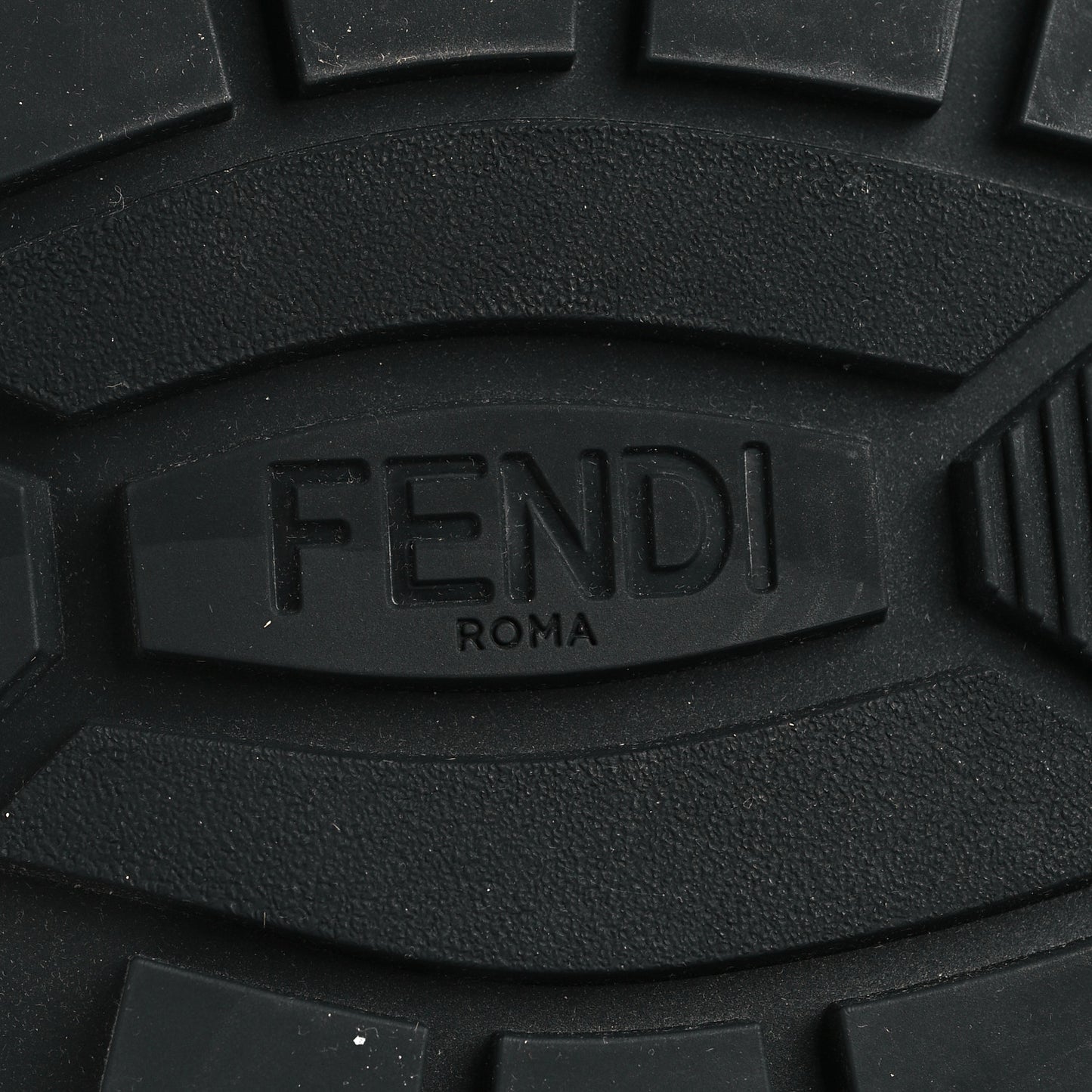 Vitello Fabric Jacquard FF 1974 Mens Fendi Force Ankle Combat Boots 6 Black Grigio