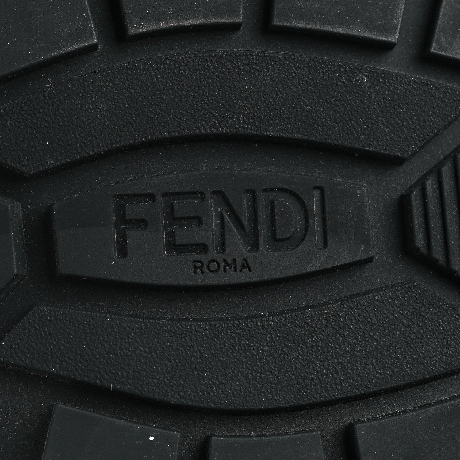 Fendi Vitello Fabric Jacquard FF 1974 Mens Fendi Force Ankle Combat Boots 6 Black Grigio 8 of 8