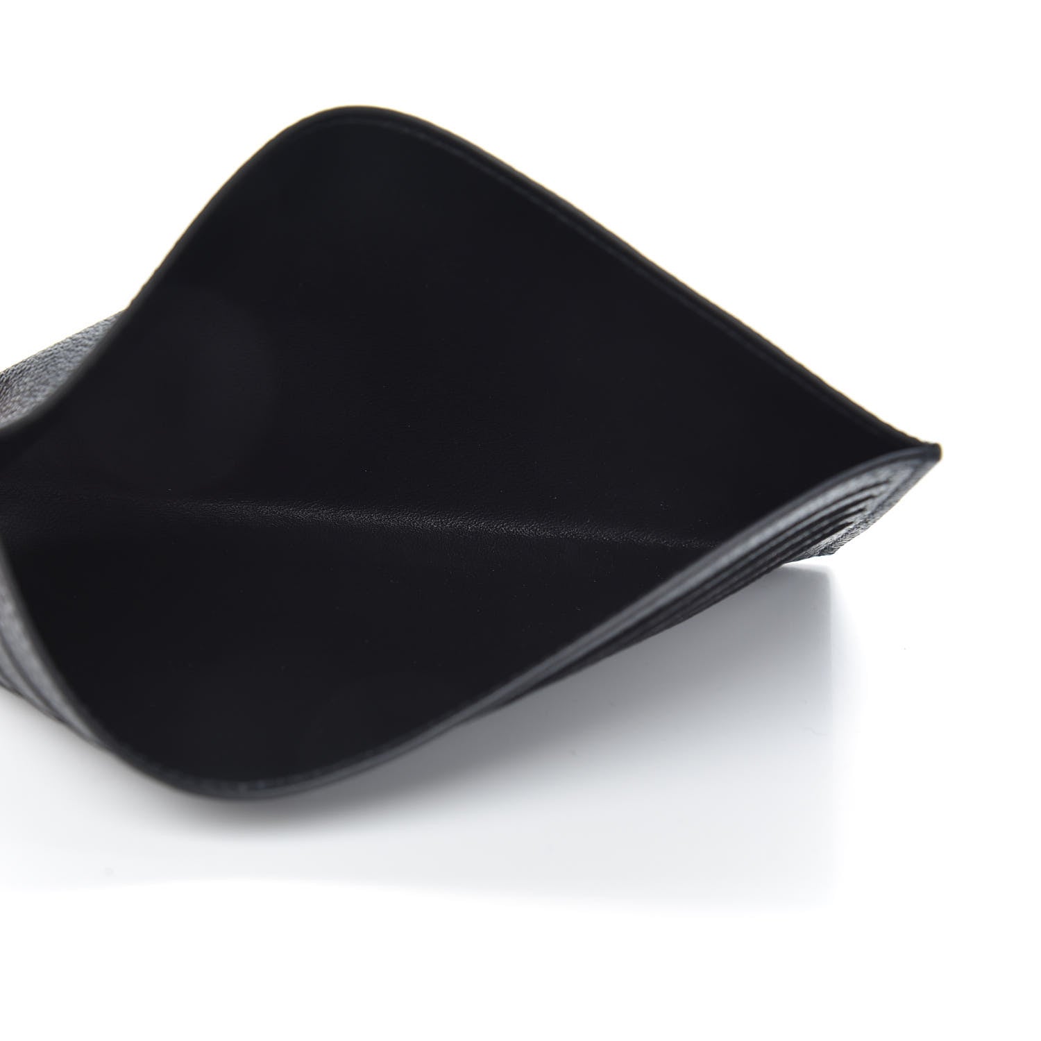 Louis Vuitton Calfskin Felicie Chain Wallet Card Holder Insert Black 5 of 6