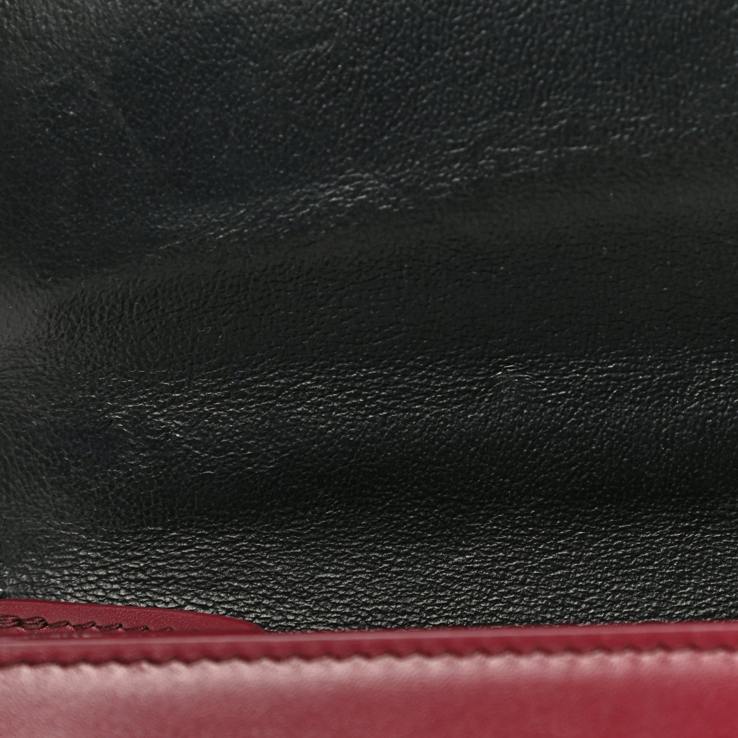 Box Calfskin XS Sharp Top Handle Bag Burgundy