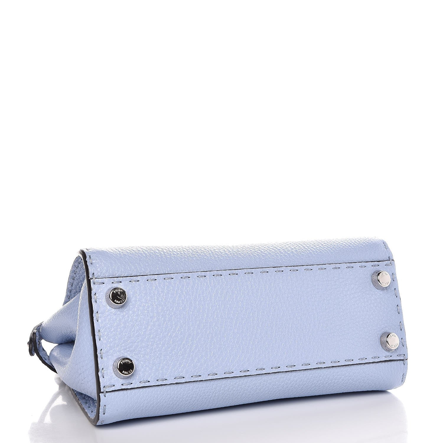 Fendi Cuoio Romano Selleria Mini Peekaboo Iconic Satchel Celeste Sky 4 of 8
