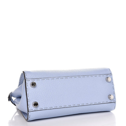 Fendi Cuoio Romano Selleria Mini Peekaboo Iconic Satchel Celeste Sky 4 of 8