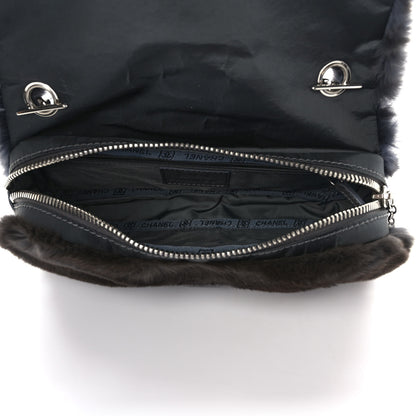 Chanel Rabbit Fur Sport Flap Dark Grey 5 of 10