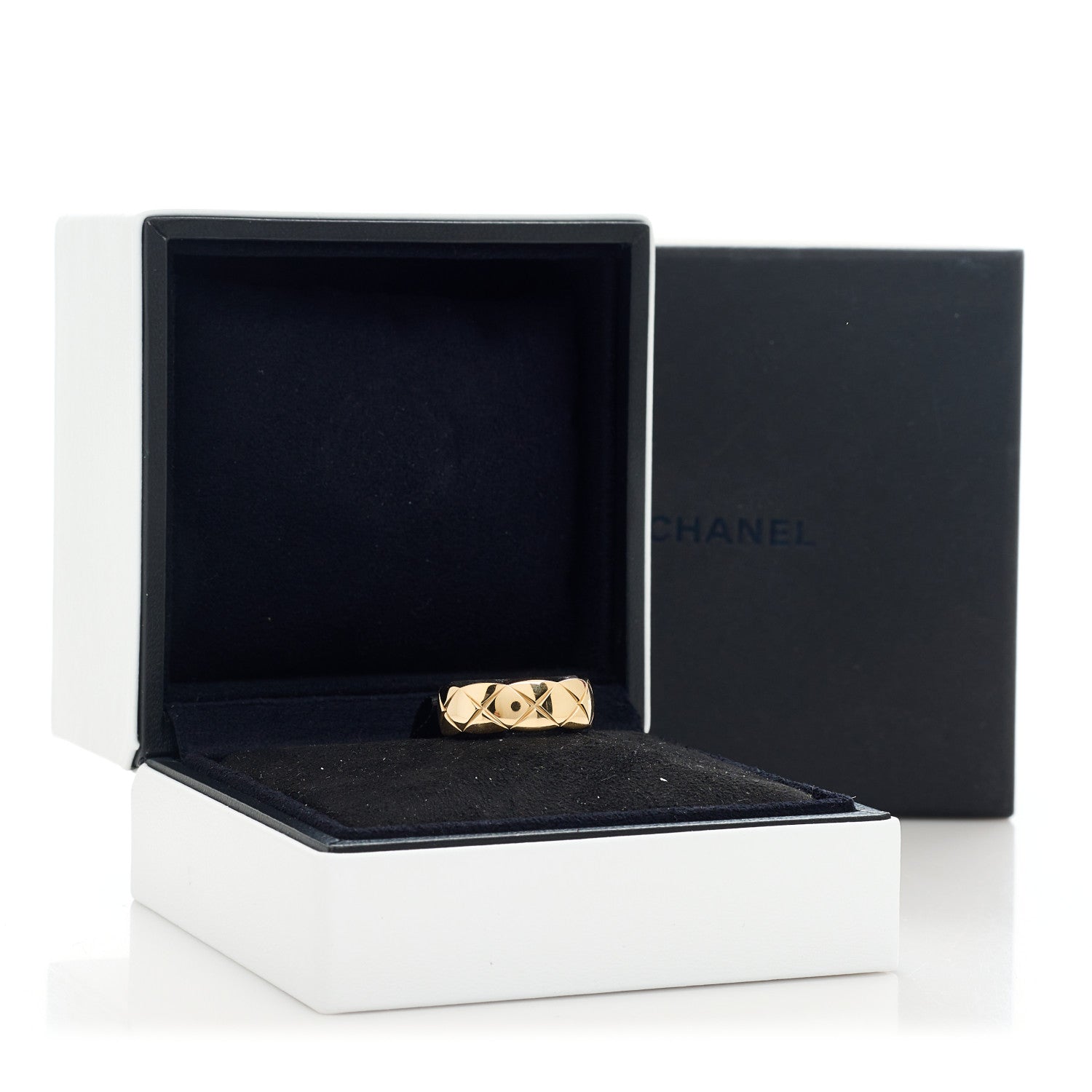 Chanel 18K Yellow Gold Small Coco Crush Ring 53 6.25 7 of 7