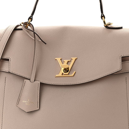 Louis Vuitton Soft Calfskin Lockme Ever MM Greige 7 of 10
