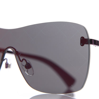 Chanel Shield Runway Sunglasses 4215 Burgundy 7 of 8