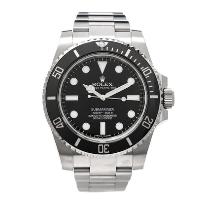 Rolex Stainless Steel 40mm Oyster Perpetual Submariner Watch Black 114060 1 of 5