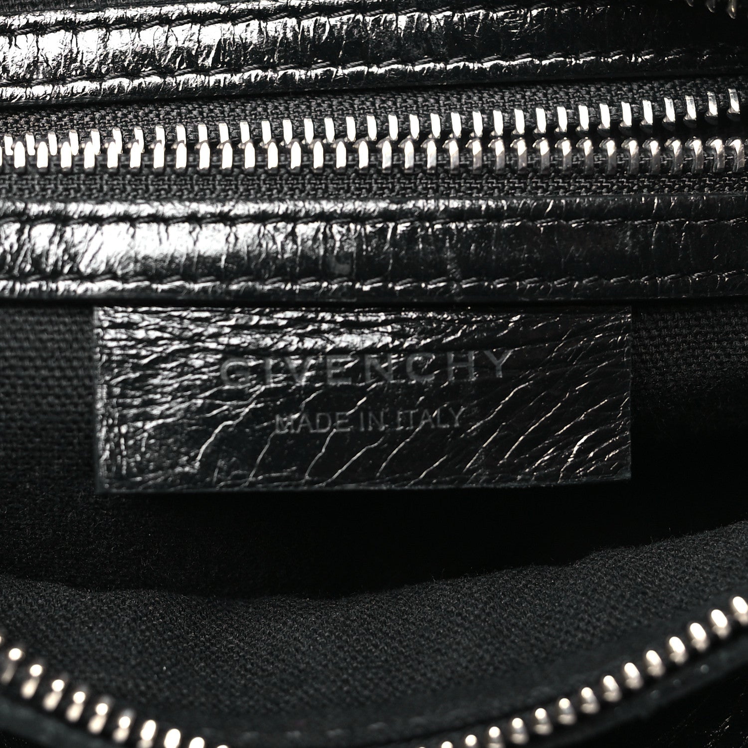 Givenchy Crinkled Patent Deerskin Mini Pandora Black 6 of 11
