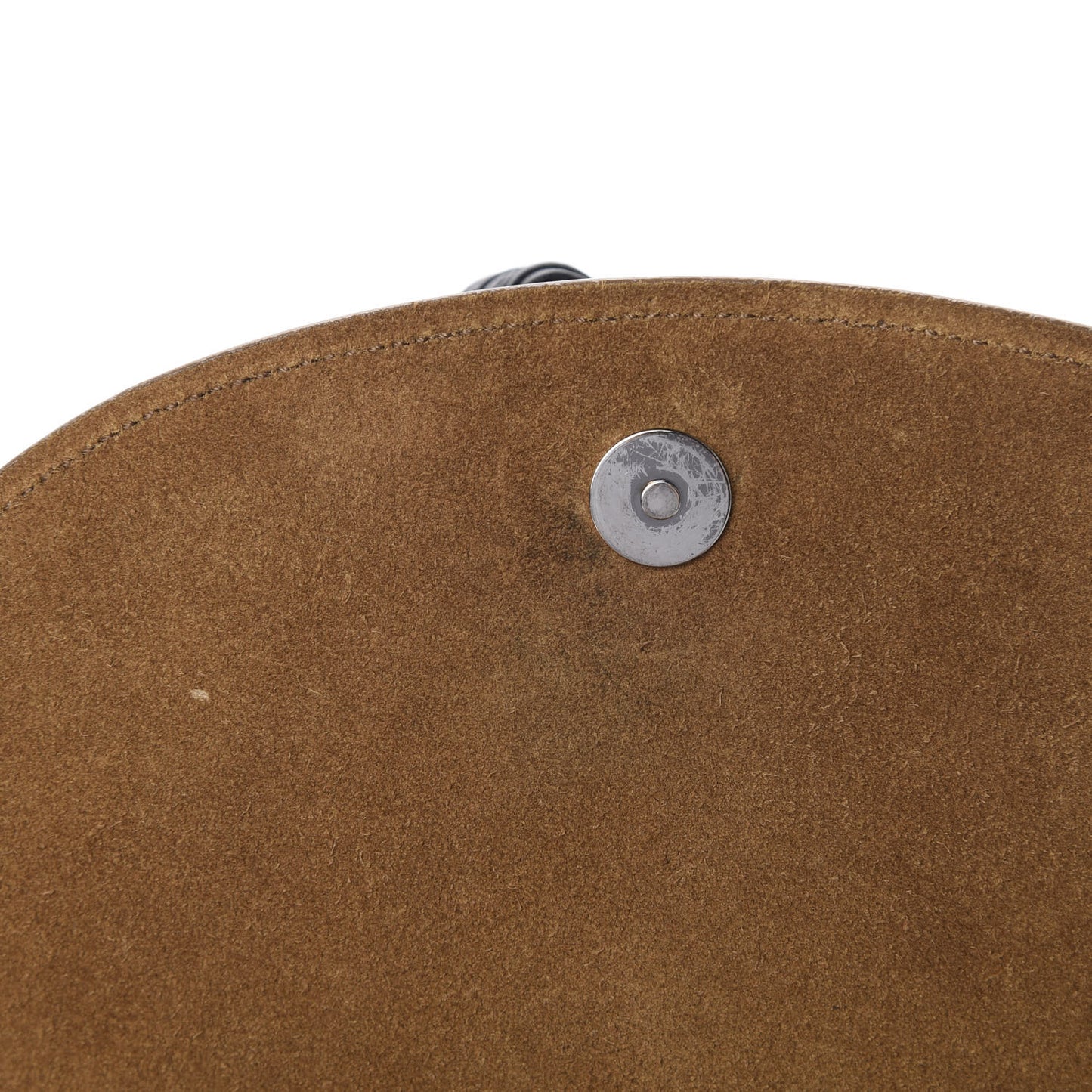 Suede Passementerie Chain Bag Brown