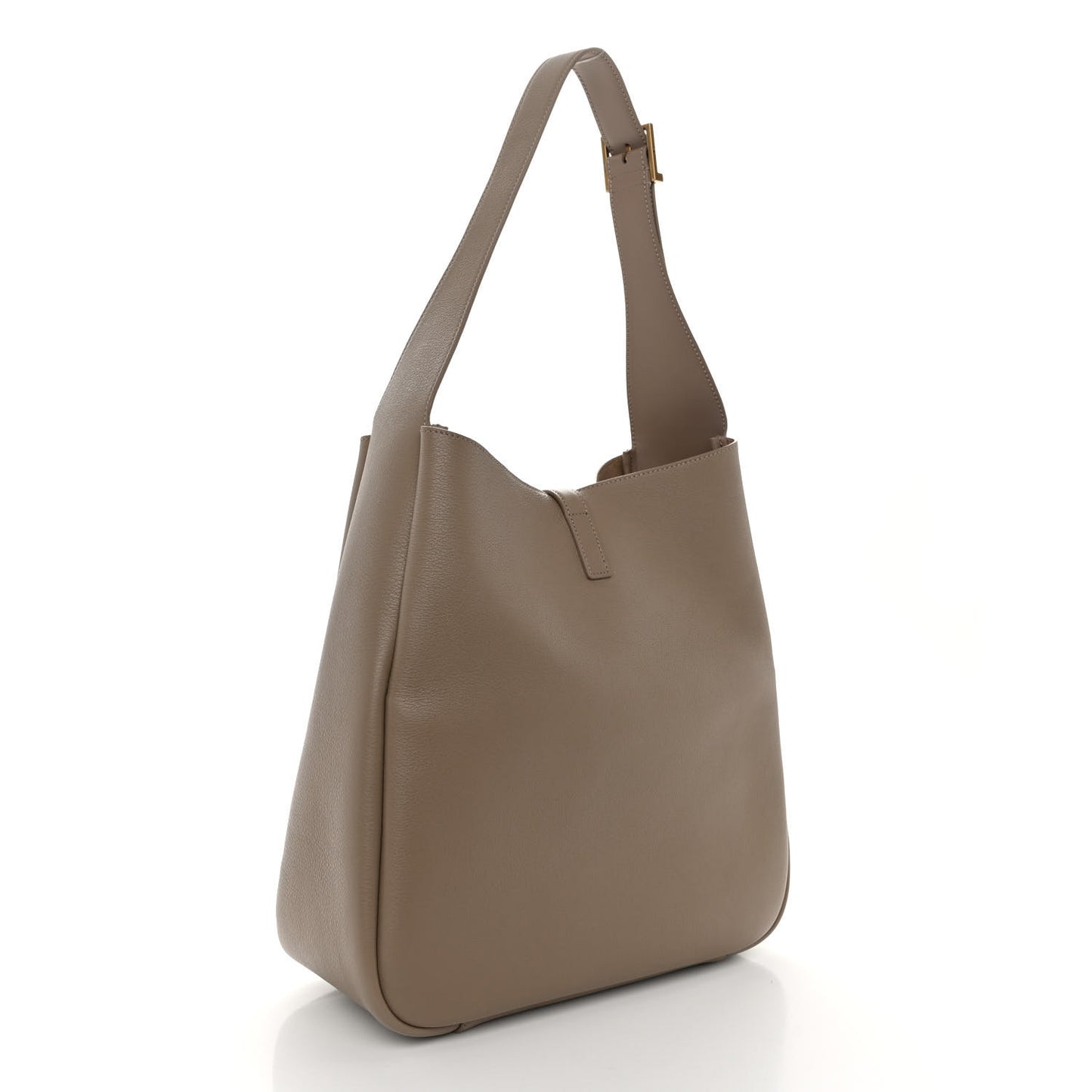 Smooth Calfskin Large Le 5 A 7 Soft Hobo Dark Beige