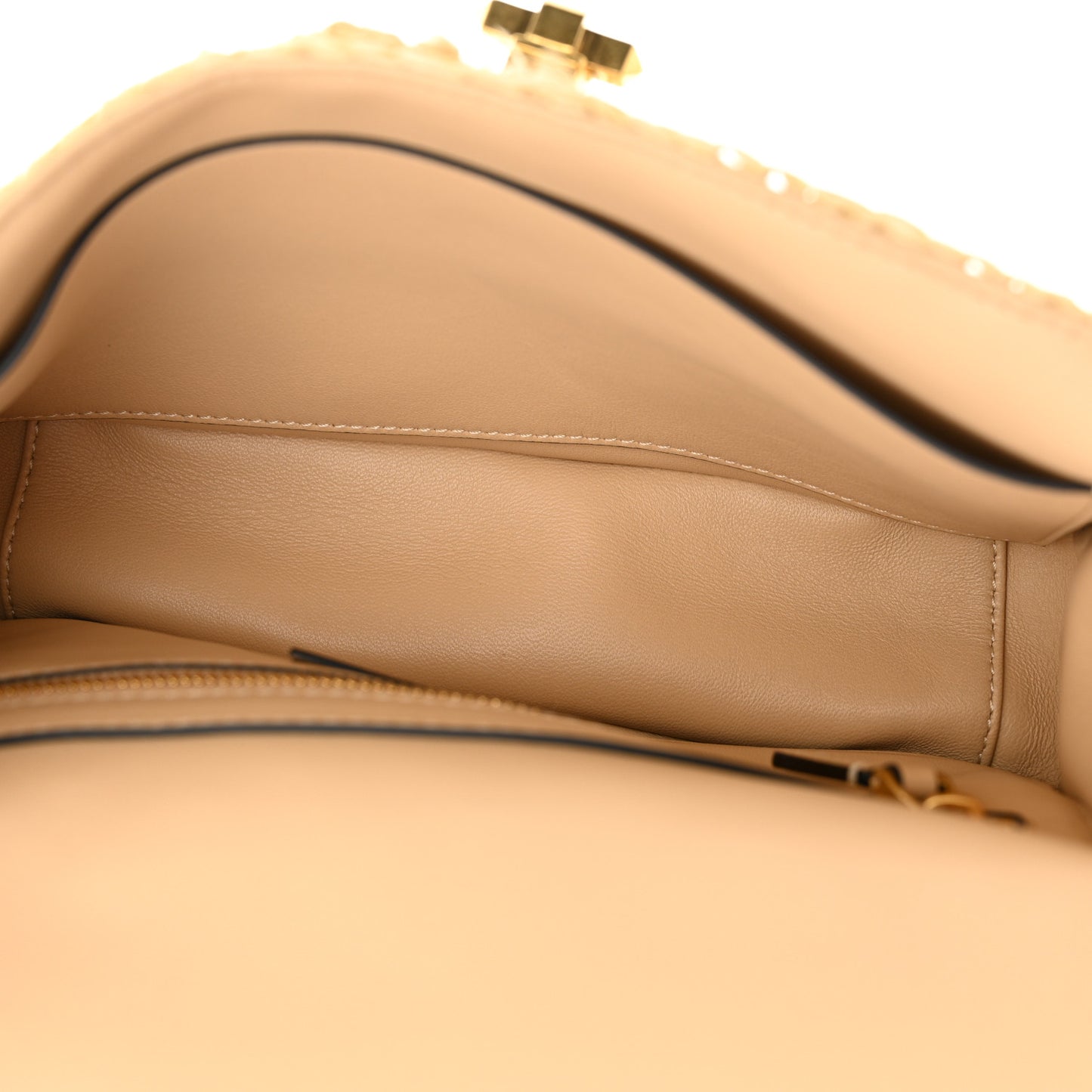Raffia Medium Roman Stud Shoulder Bag