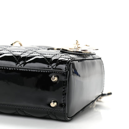 Christian Dior Patent Cannage Mini Lady Dior Black 9 of 10