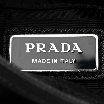 Prada Re-Nylon Saffiano Mini Pocket Single Snap Buckle Messenger Bag Black 6 of 9