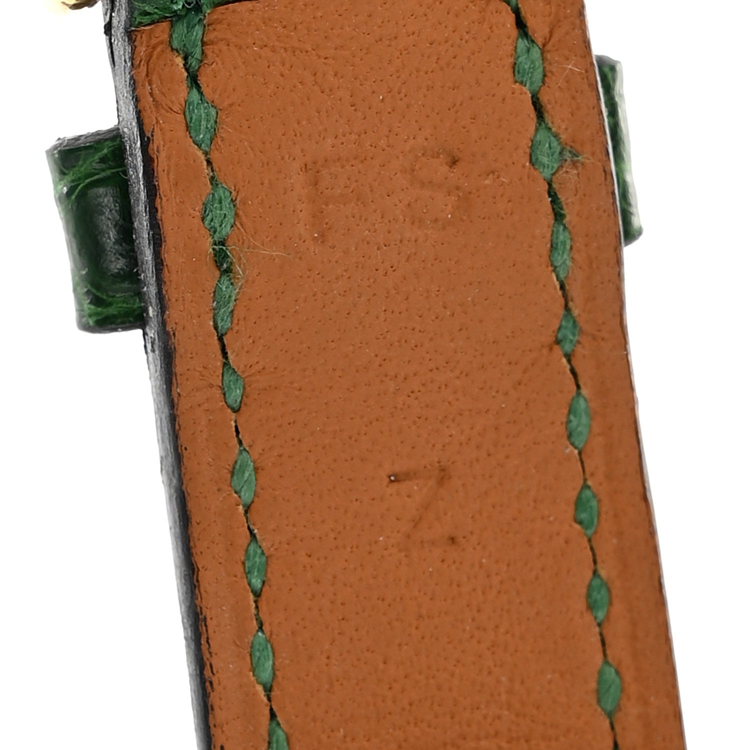 Hermes Shiny Alligator Watch Strap Vert Moyen 6 of 7