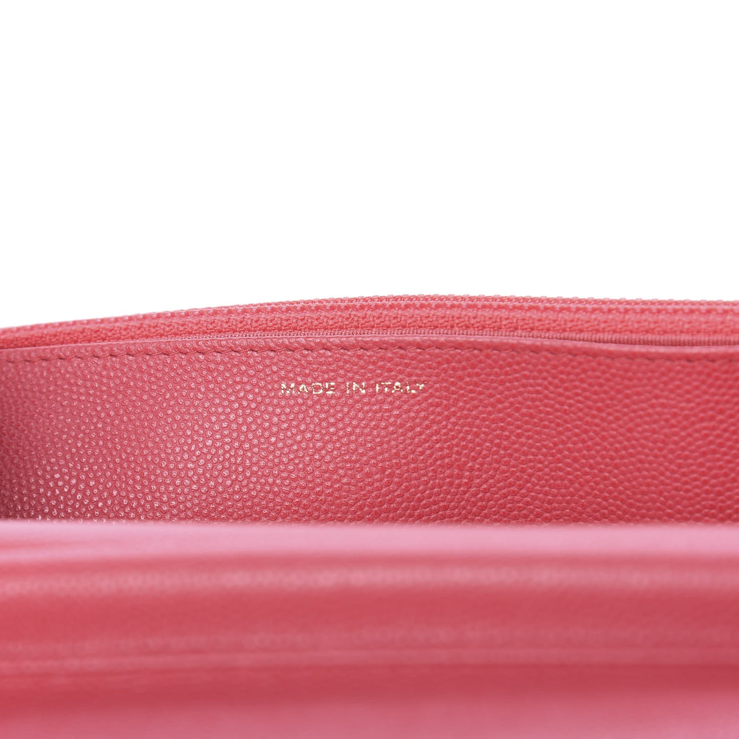 Caviar Quilted Wallet On Chain WOC Pink