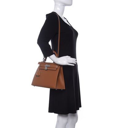 Hermes Epsom Kelly Sellier 28 Gold 2 of 11