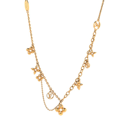 Louis Vuitton Metal Blooming Supple Necklace Gold 1 of 7