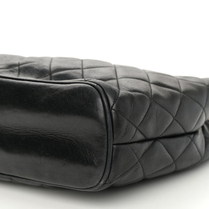 Chanel Lambskin Quilted Shoulder Bag Black 10 of 10