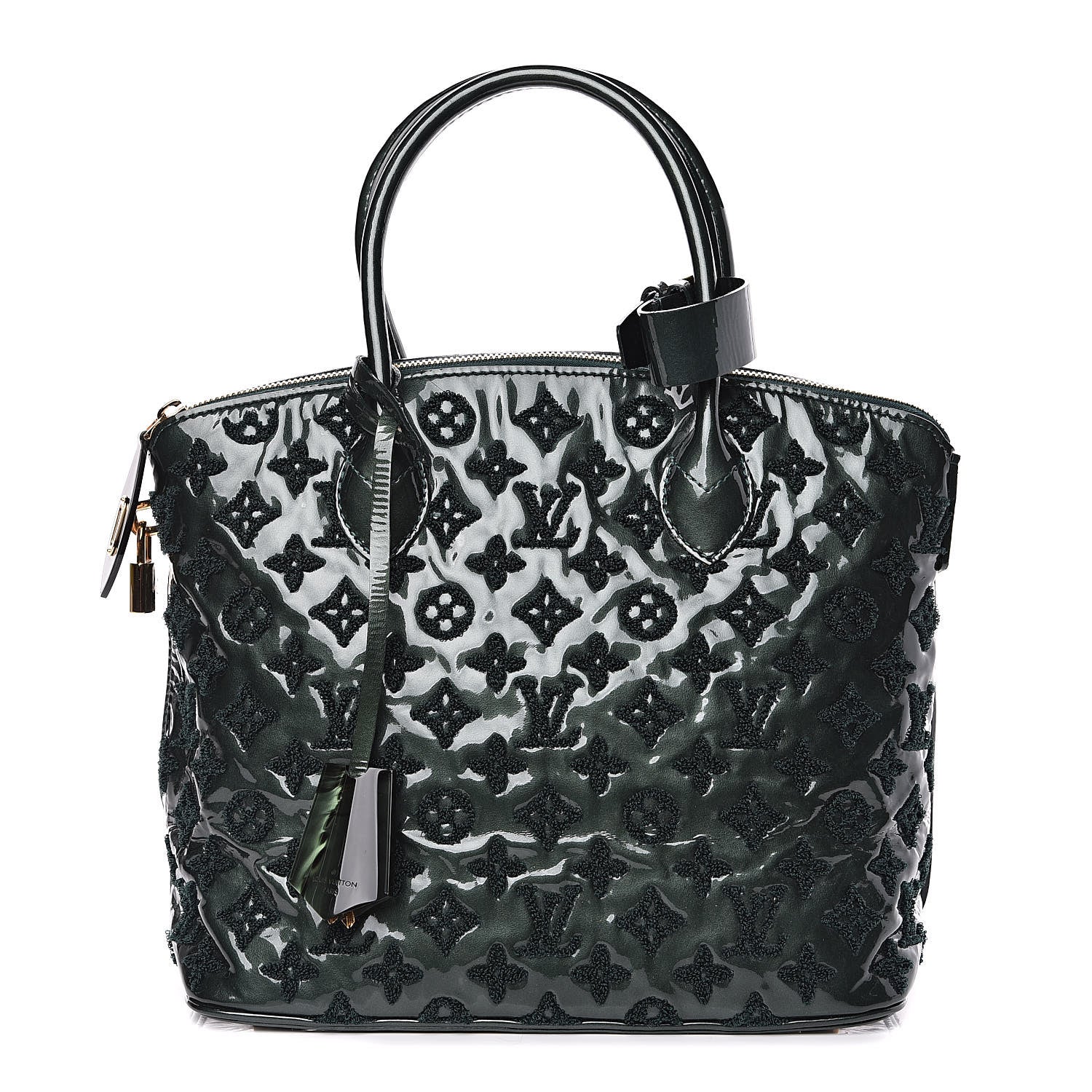 Louis Vuitton Patent Lambskin Fascination Lockit Vert Fonce 1 of 11