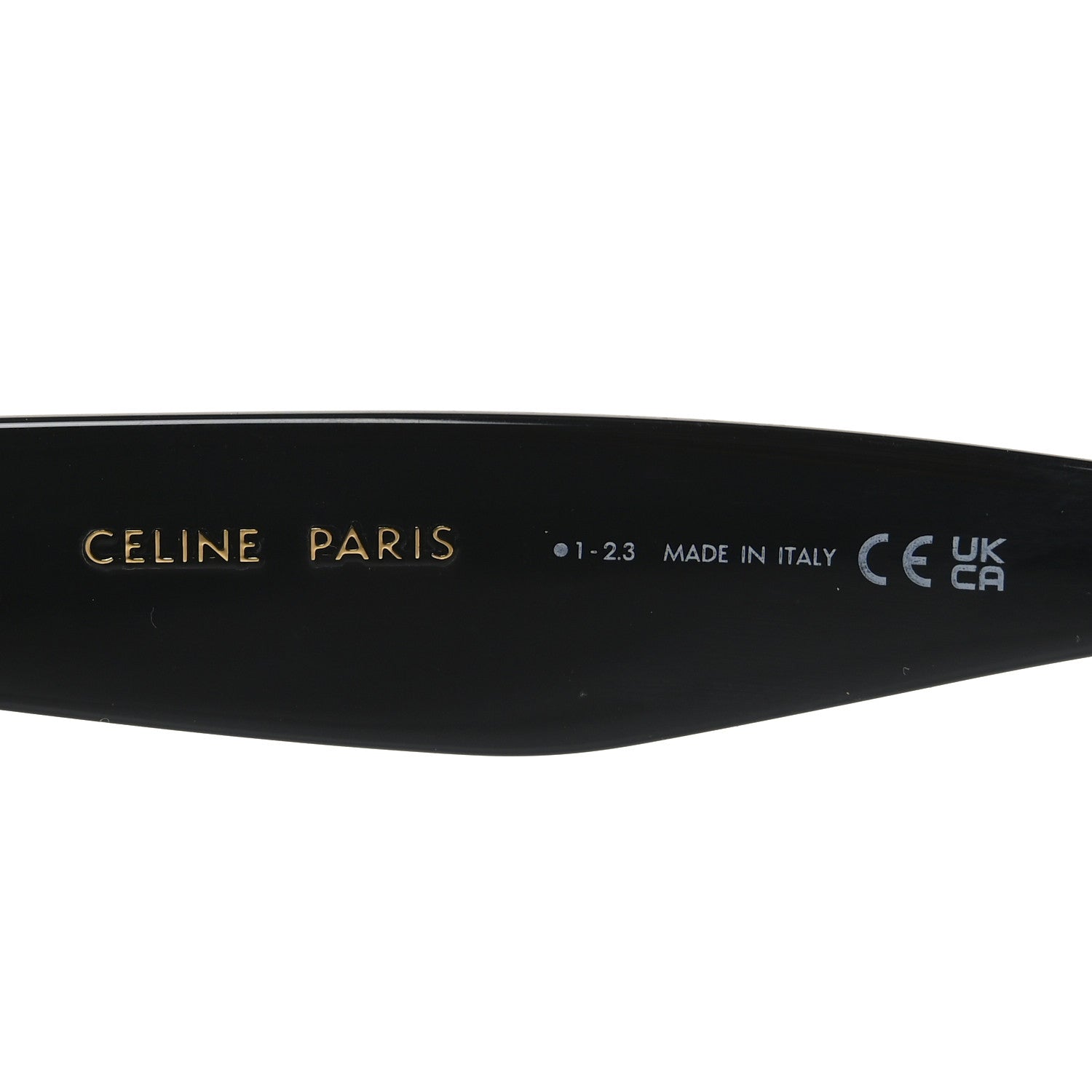 Celine Acetate Polarized Cat Eye Sunglasses CL4004IN Havana Black 5 of 7