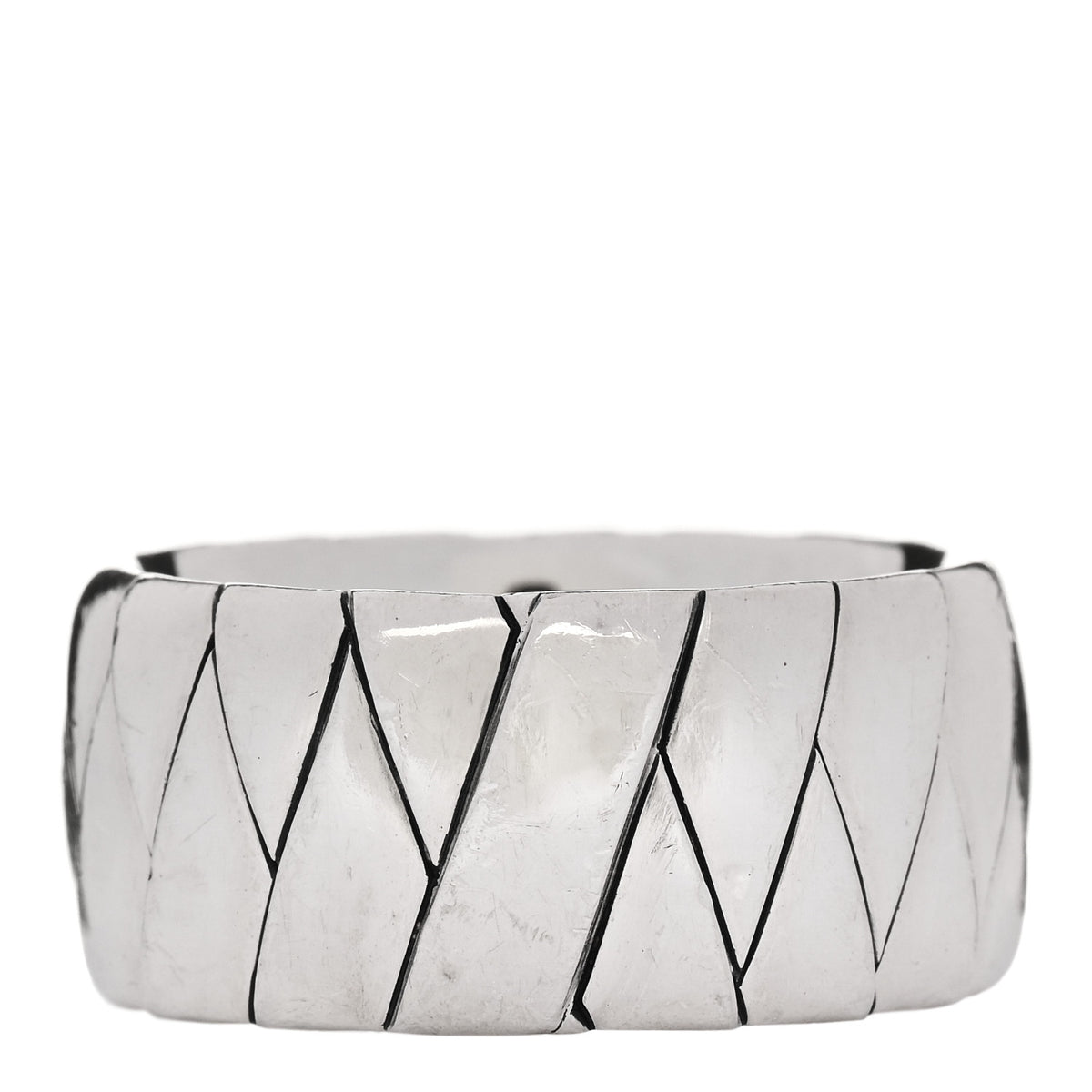 Sterling Silver Wide Band Ring 69 12.5