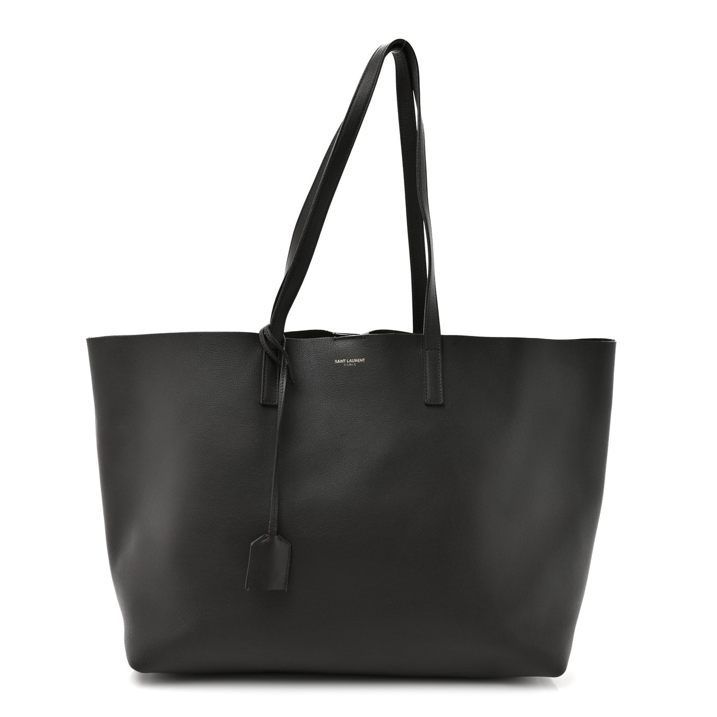 Calfskin Large Shopping Tote Pebble